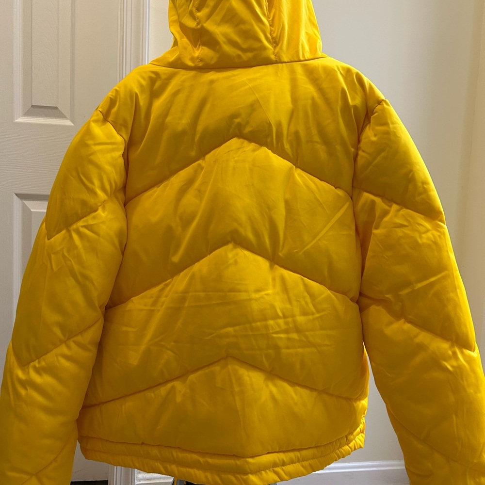 Hot Kiss Vibrant Yellow Kids Puffer Jacket